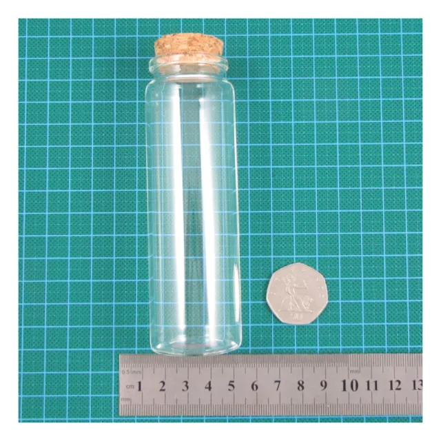 Glass Bottle With Cork and free Screws craft item Vial storage Wedding Party