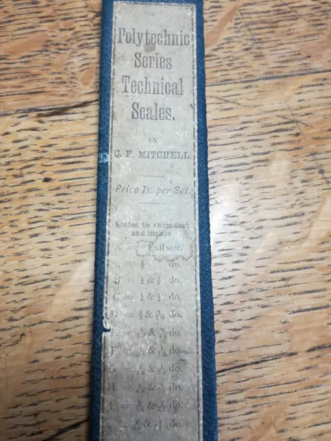 Polytechnic Technical Scales By C F Mitchell Circa 1910 - Good Cnd 2