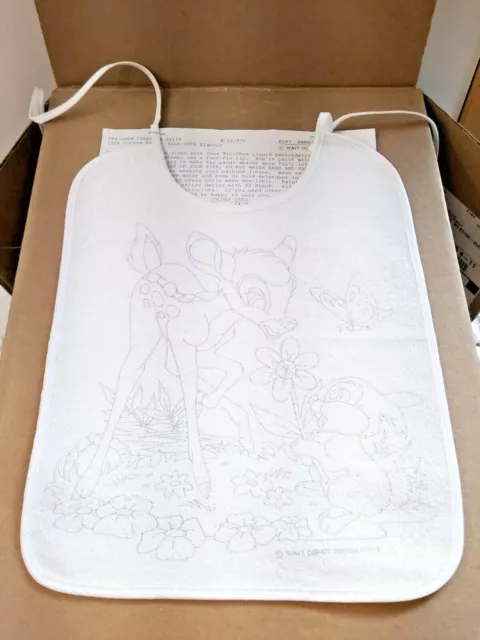 Baberos para bebé Tri Chem Artex de Walt Disney Bambi y Dumbo