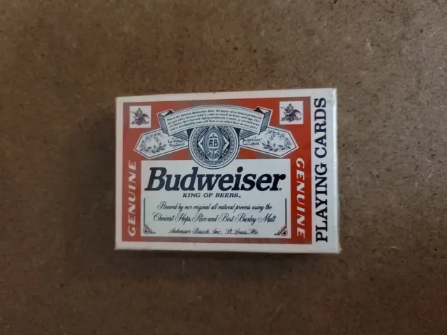 Budweiser Beer Deck of Playing Cards United States Playing Card Co. #350
