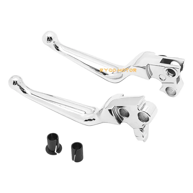 Brake Clutch Lever Chrome for Harley Davidson Dyna Electra Glide Fat Boy Softail