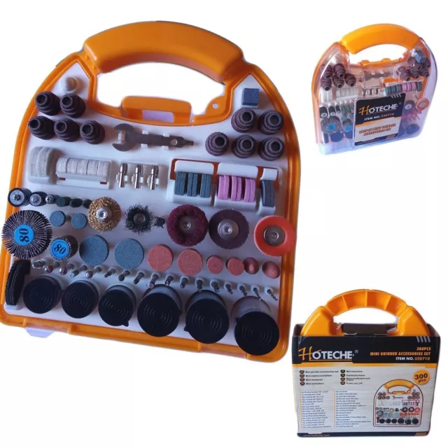 Kit 300 Pz Accessori Mini Trapano Dremel Trapano Set Frese Con Valigetta