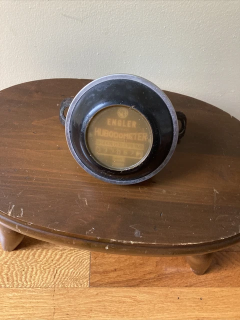 Vintage Engler Instrument Co. Driveless Hubodometer With Bracket