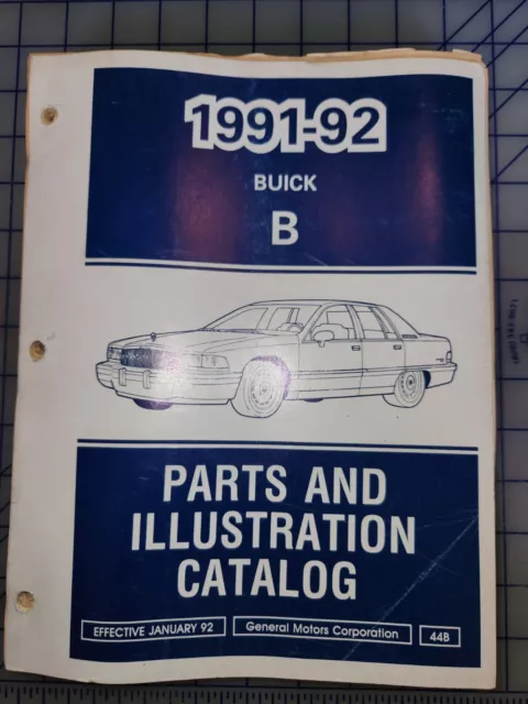 1991 1992 Buick Parts & Illustration Catalog Manual B Body Roadmaster