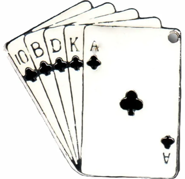 FULL HOUSE Gambling Karten Poker Retro Schmuck ANHÄNGER / Pendant Rockabilly