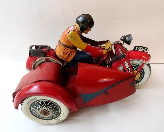 JOUET ANCIEN MOTO Side Car Mecanique Vers 1950 L 22 Cm EUR 750,00 - FR JOUET ANCIEN MOTO Side Car Mecanique Vers 1950 L 22 Cm EUR 750,00 - FR