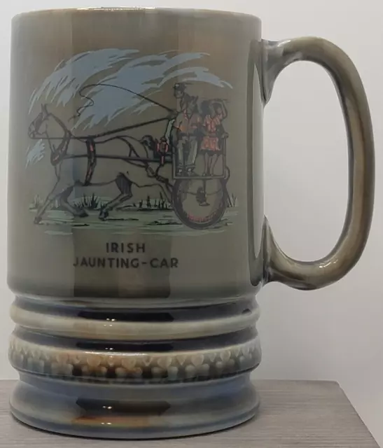 Reuge Music Box (Damaged) Green Irish Jaunting-Car Beer Stein