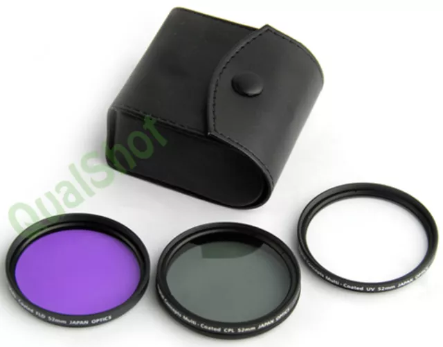 CPL UV FD FILTER KIT für 52 mm Nikon Pentax Objektiv 18–55 mm