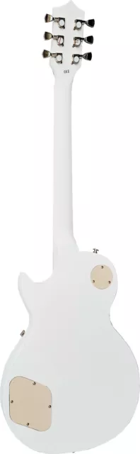 Guitare électrique, modèle LSG4 blanc avec matériel en or brillant, plein bois !n 3