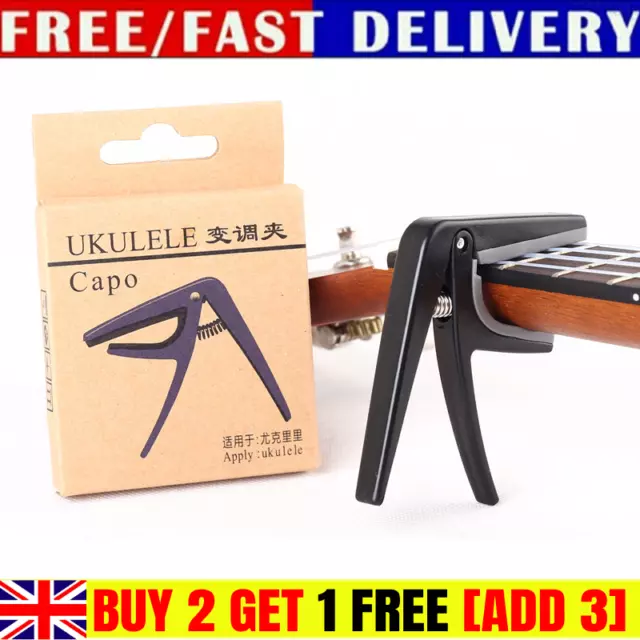 Guitar Capo Aluminum Alloy Grip Quick Change Clamp Key Acoustic Tone Adjusting