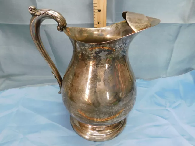 EPCA Water Pitcher by Poole FREE SHIP Silverplate 822 Ice drinks Tea pop soda