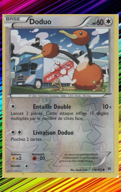 Doduo Reverse - XY8:Impulsion Turbo - 116/162 - Carte Pokemon Neuve Française