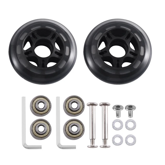 80mm X 24mm Luggage Wheels Replacement Case Wheels for Suitcase Skate 1 Pair J4