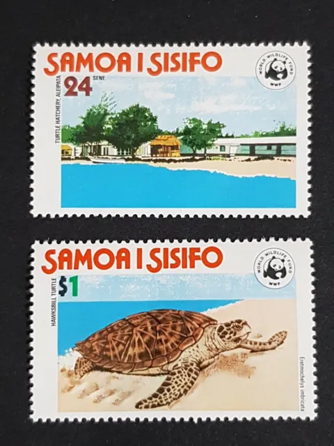 Samoa: Hawksbill Turtle Conservation Project; complete unmounted mint set
