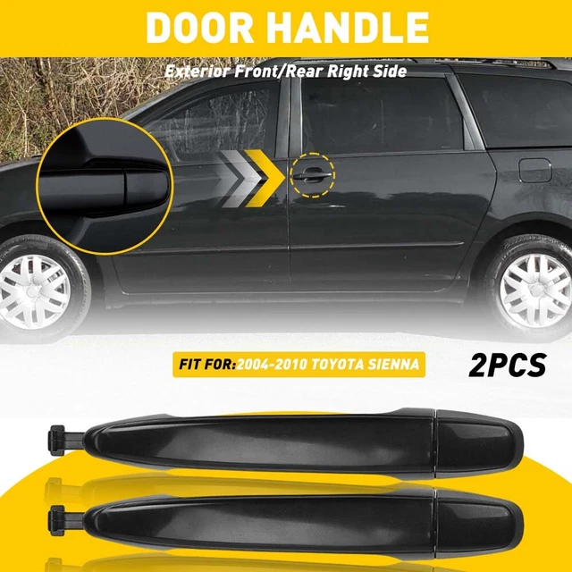 2x For Toyota Sienna 2004-10 Rear Left Right Sliding Door Door Handle 6921308020