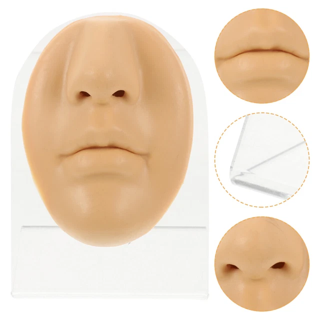 Pratica piercing bocca parti corpo in silicone modello viso schiaffo il