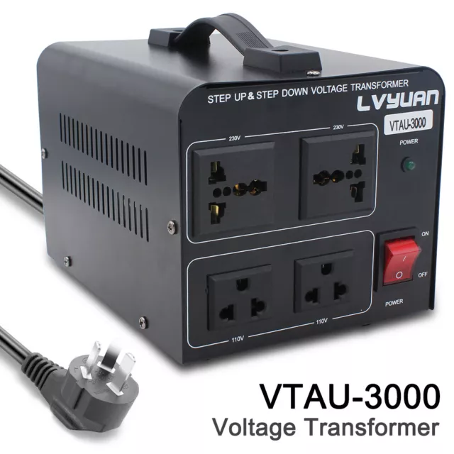 Lvyuan 3000W Voltage Transformer Step Up Step Down Converter 110v-240v 240v-110v