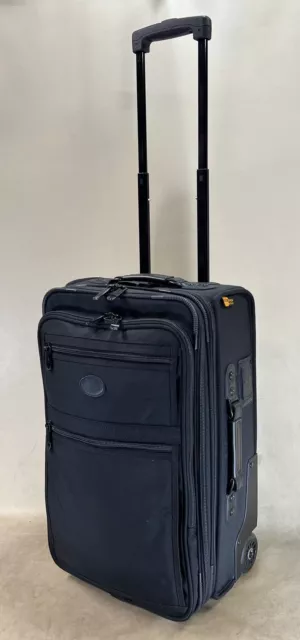 Kirkland Signature 22” Upright Expandable Wheeled CarryOn Suitcase Black Cordura