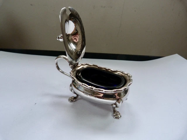 1958 - William Suckling Ltd - Solid Silver - Mustard Pot  82.8 Grams