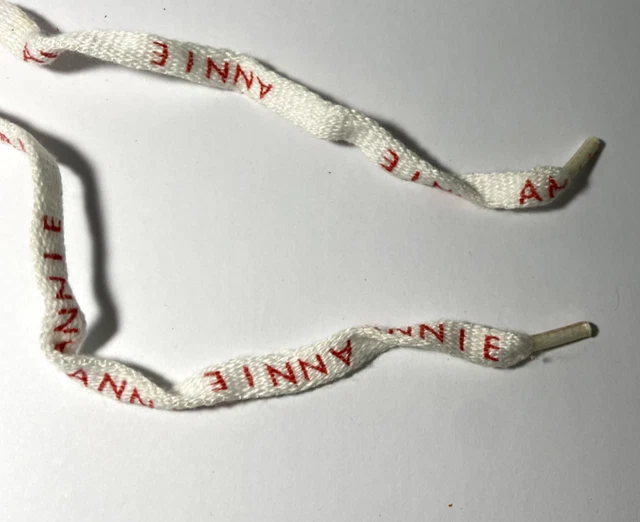 Vintage Name Shoe Laces  " ANNIE " 80's 36 INCH NEW OLD STOCK 1 PAIR Things