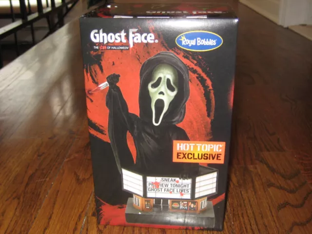 Royal Bobble Scream Ghost Face Glow-In-The Dark Bobblehead Hot Topic Exclusive!