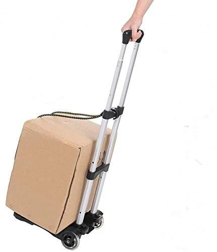 Aluminum Folding Hand Trucks Portable Luggage Cart Lightweight Travel Hand