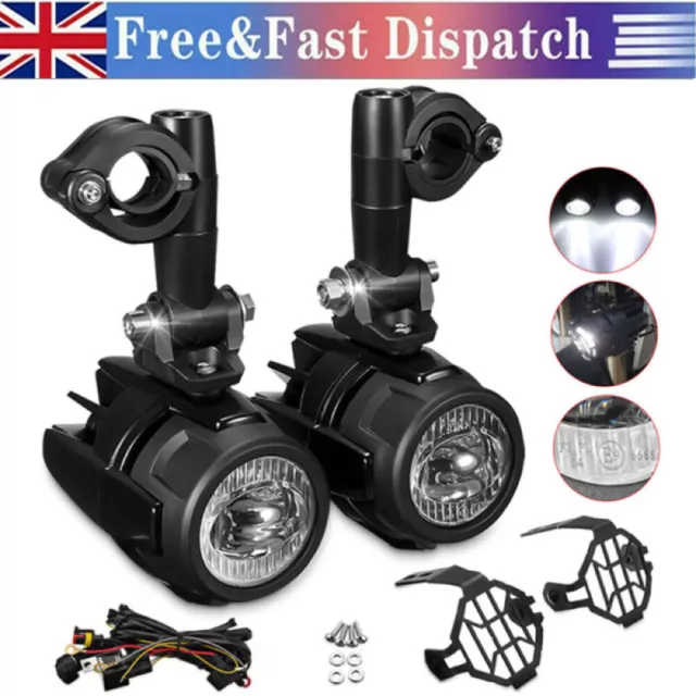 2pcs Motorcycle LED Auxiliary Fog Spot Light Driving Lamp For BMW F800GS R1200GS