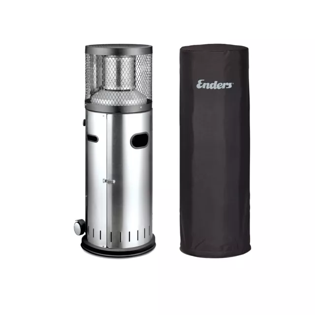 Enders Terrassenheizer POLO 2.0 Gasheizer Heizpilz Bundle mit Wetterschutzhülle