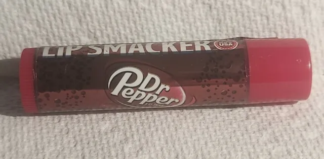 Rare Discontinued ONE Lip Smacker Lip Gloss Lip Balm Dr Pepper 0.14 Ounce Sealed