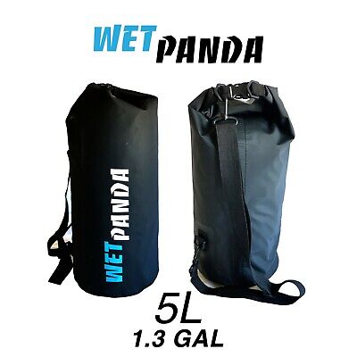 Wet Panda Waterproof Dry Bag Black 5L for Kayaking, Rafting, Fishing, Swimming