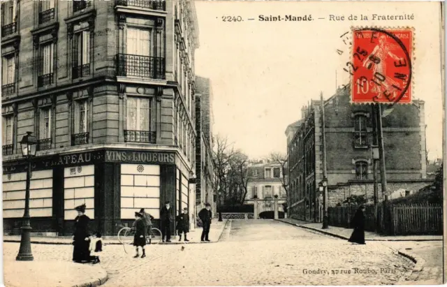 CPA AK St-MANDÉ Rue de la Fraternité (672465)