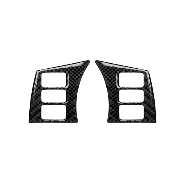 ALL – couvercle de bouton de volant en Fiber de carbone, noir