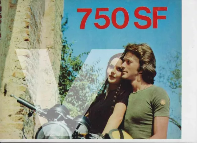 advertising Pubblicità  -MOTO LAVERDA 750 SF 1972-MAXIMOTO MOTOITALIANE