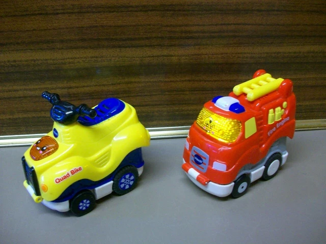 VTech Toot Toot Quad Bike & Fire Engine Push & Go Vehicles