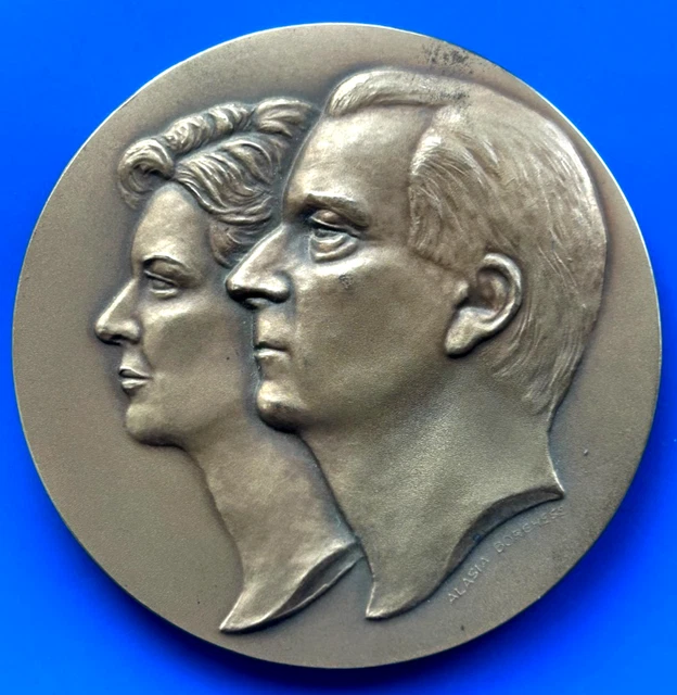 Médaille Roi Albert Belgique - Cheval De Trait Argenté 1950, 57,81g, 55mm