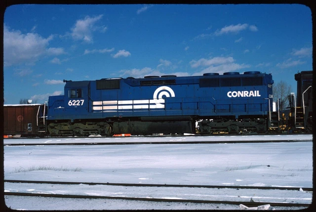 Original Rail Slide - CR Conrail 6227 Springfield 1-16-1978