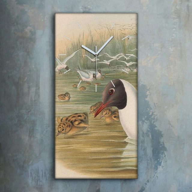HORLOGE MURALE EN verre 30x30cm Silencieuse Photo Oiseaux Soleil Wall HORLOGE MURALE EN verre 30x30cm Silencieuse Photo Oiseaux Soleil Wall
