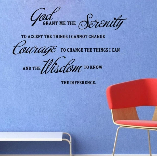 Serenity Prayer Porcelain Wall Quotes Decal Serenity Prayer Quotes My
