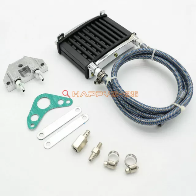 1 Set Aluminum Oil Cooler Cooling Radiator for Motorcycle Engine More Horsepower