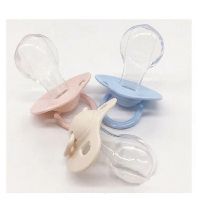 Pezón de silicona para bebé alimentación amante chupete grande jugar boca en forma de corazón