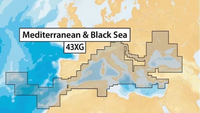 Cartografia Navionics XL9-43XG NAVIONICS+ Mediterraneo, Mar Nero, Canarie e A...