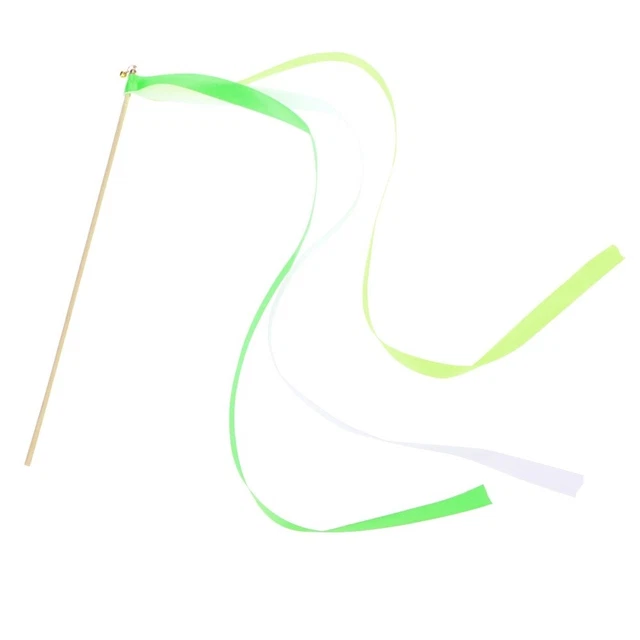 20 pz bastoncini nastro bastoncini da fata bastoncini streamer bacchette con piccola campana matrimonio