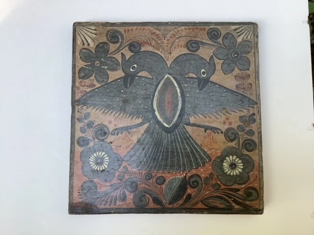 Vintage Mexican clay tile circa 1930