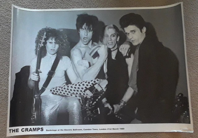 Vintage The Cramps Backstage London 1980 Poster 23 1/2"×33" VG+ Punk Rockabilly Vintage The Cramps Backstage London 1980 Poster 23 1/2"×33" VG+ Punk Rockabilly
