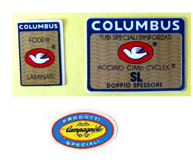 Columbus SL Fourche Original cadre fourche kit X3 autocollants