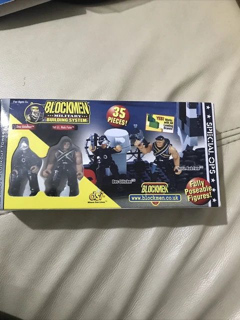 BLOCKMEN MILITARY BUILDING SYSTEM  & mini figures 3951 lookout tower. New Boxed