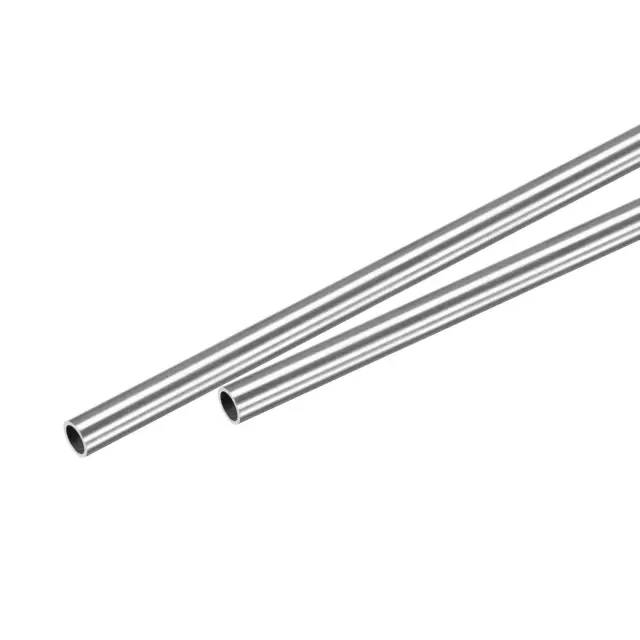 304 Inox Acier Rond Tube 4mm OD 0.5mm Mur Épaisseur 250mm Longueur 2 Pcs