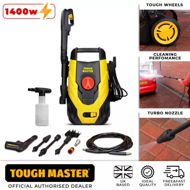 Electric Pressure Washer Water High Power Jet Wash Patio Car 1595 PSI/110 BAR