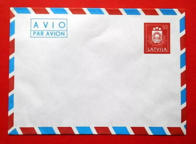 Brief Briefumschlag Ersttagsstempel Lettland 1991 Briefmarken Mi. Nr. LV 313**