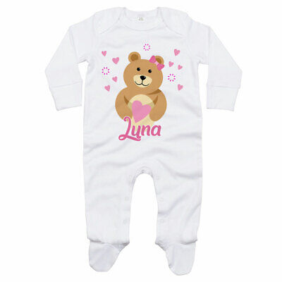 Tutina neonata personalizzata con nome lovely bear